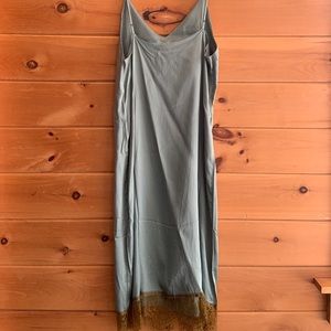 Green Slip Dress